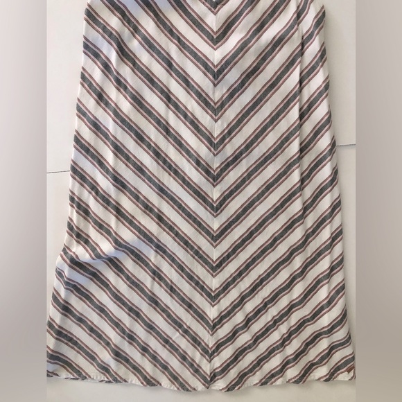 VOLCOM ~ Stripe Dress - gray . red . pink . white XS - Picture 3 of 6